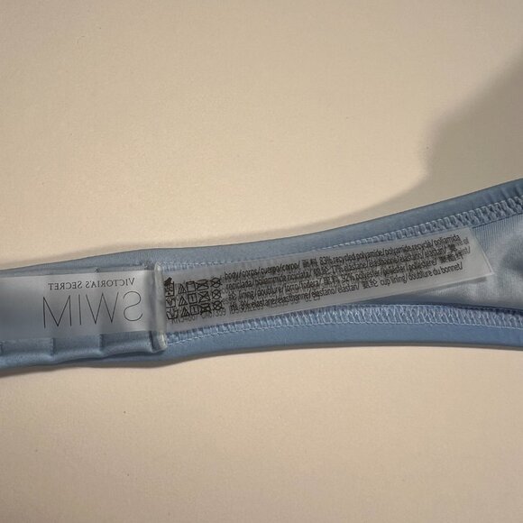 Victoria Secret 38DD L Bombshell Push Up Bikini Top Bottom Set Pastel Blue Ombre - Picture 7 of 14